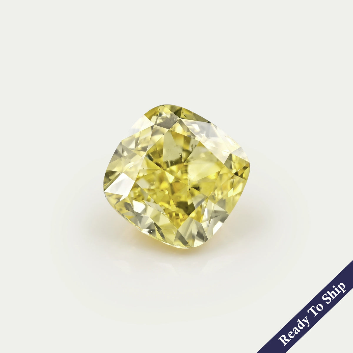 Yellow Cushion Lab Grown Diamond Loose