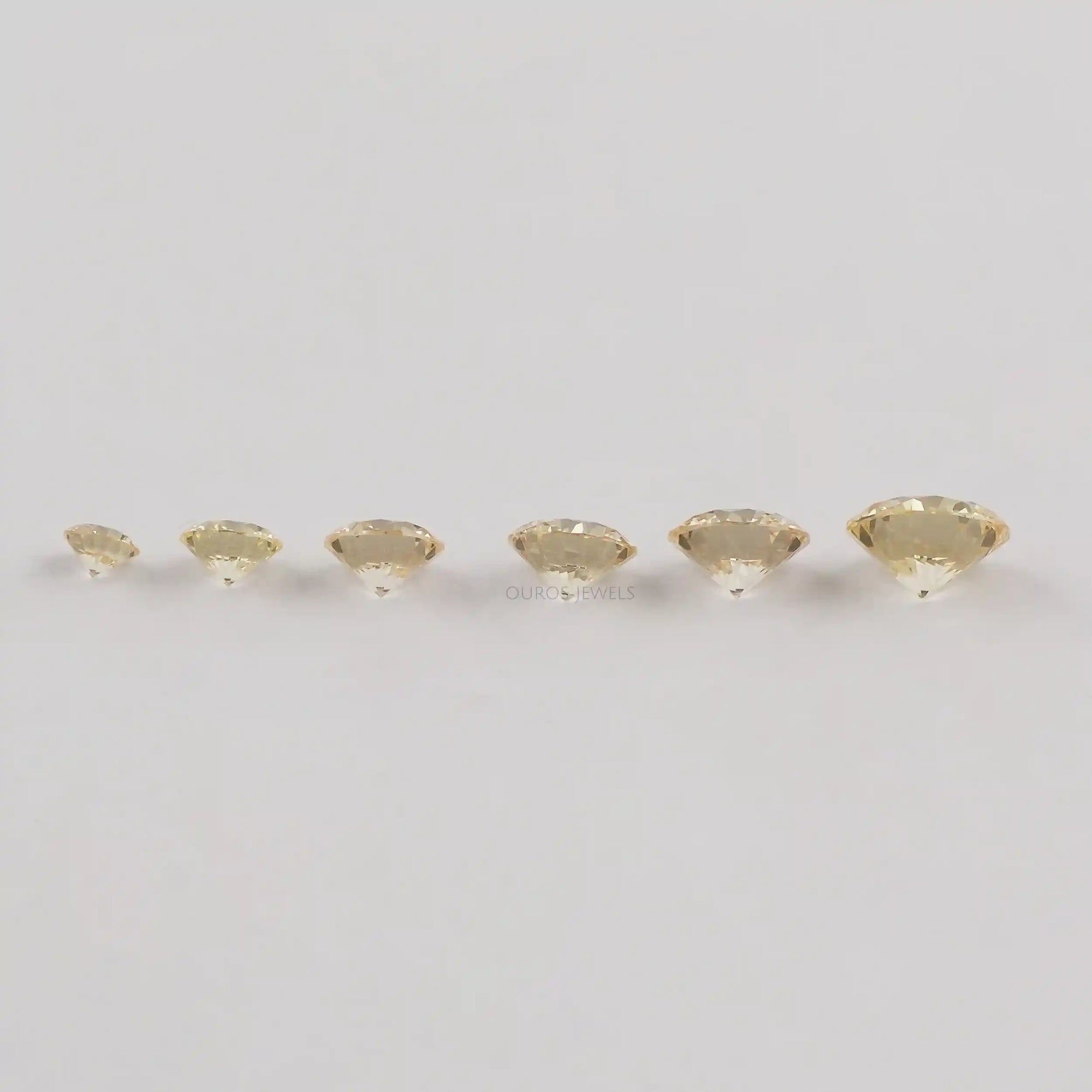 Brilliant Fancy Round Yellow Lab Diamonds Loose
