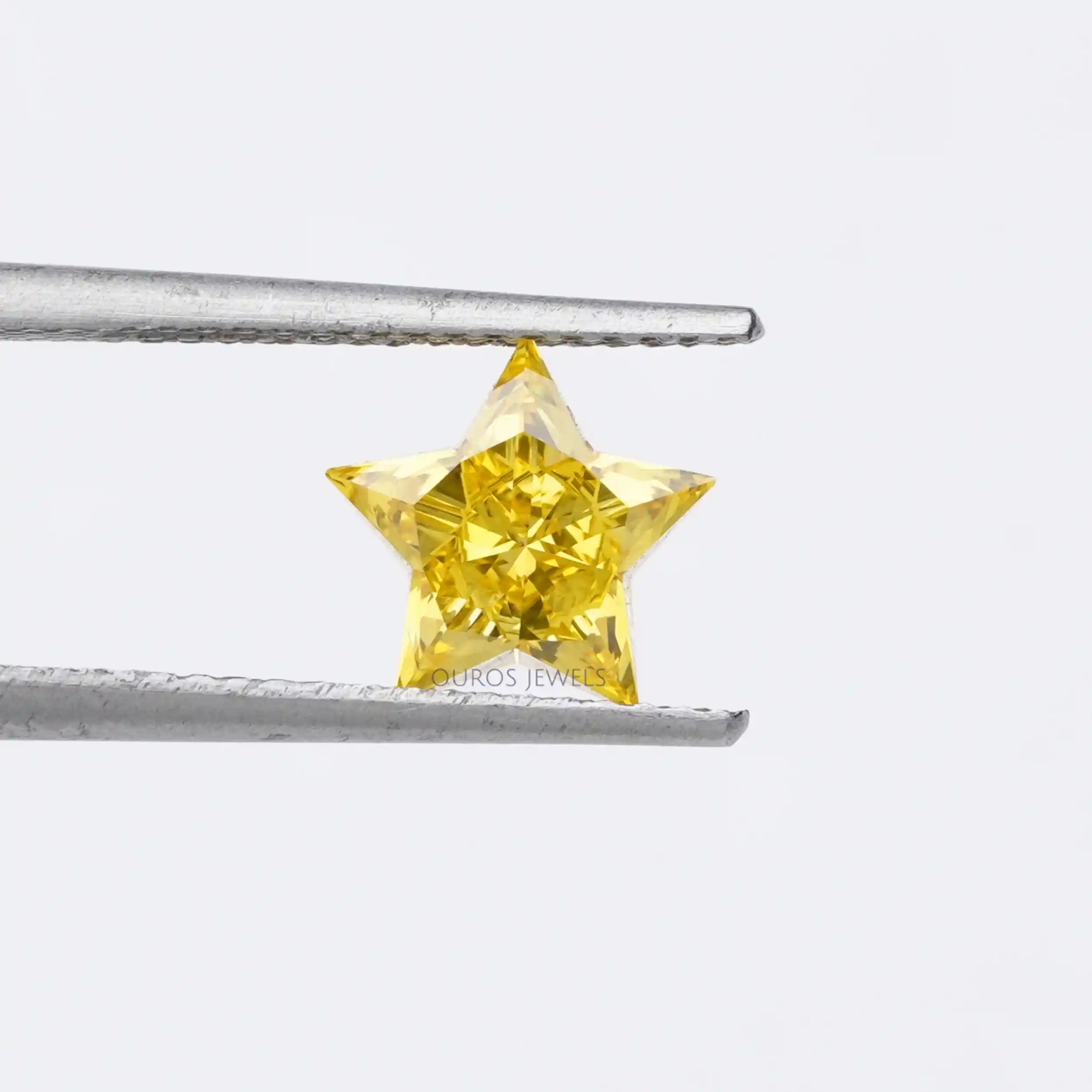 Fancy Yellow Star Cut Lab Grown Diamond