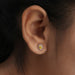 Yellow Princess & Oval Diamond Halo Stud Earrings Earring