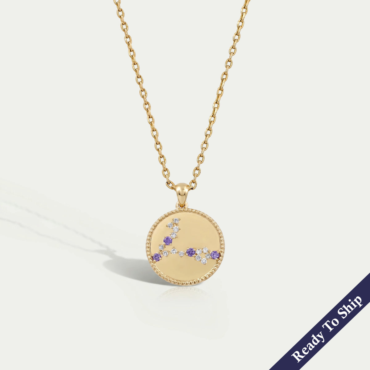 Pendentif en alexandrite du signe astrologique Cancer