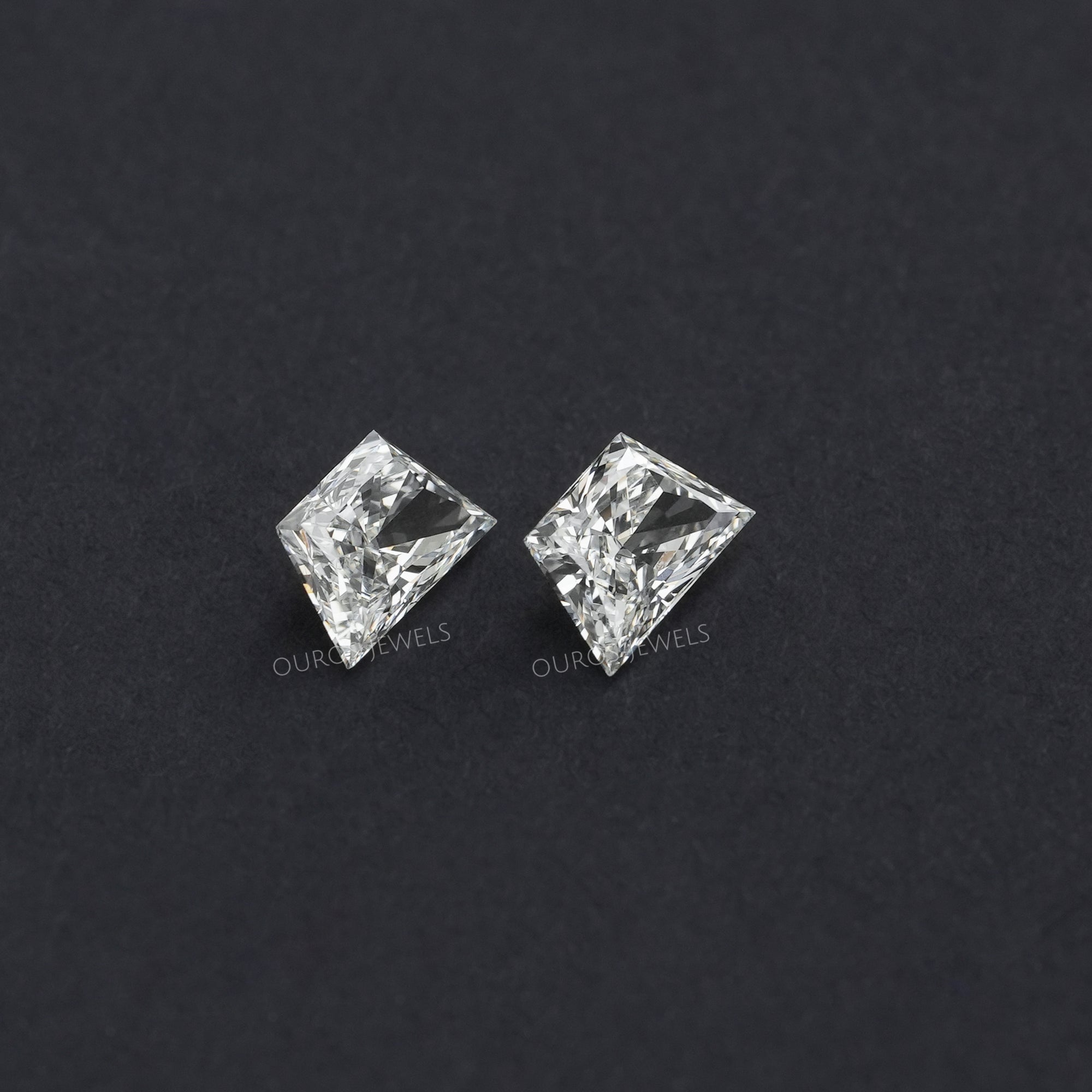 Trapezoid Brilliant Cut Matching Pair Diamond, 2.00 TCW Lab Grown Diamond, Lab Made Loose Diamond, CVD Diamond For Statement Jewelry