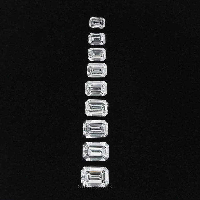 Loose Emerald Cut Lab Diamond