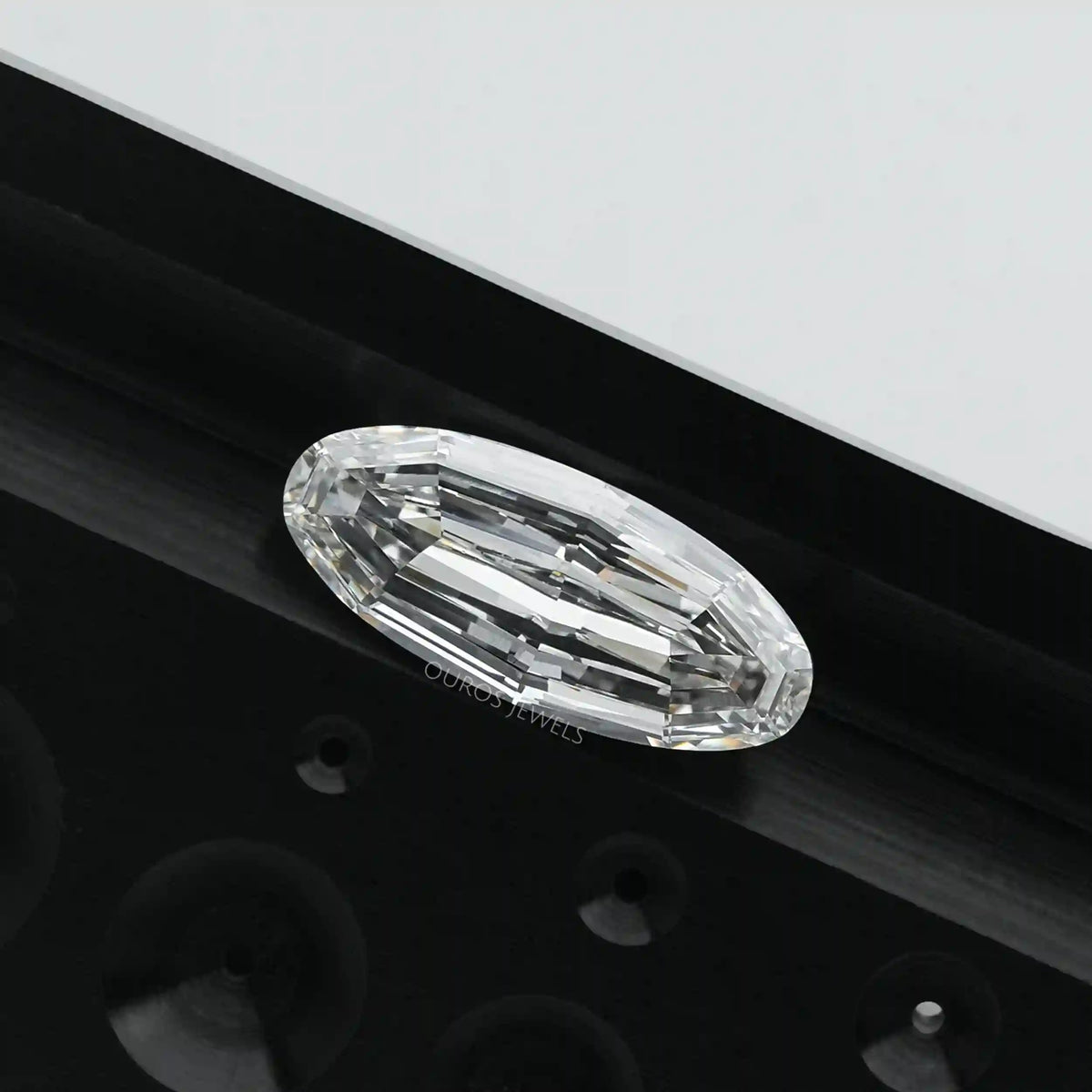 Step Cut Long Oval Lab Grown Diamond Loose