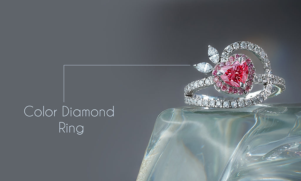 Indulge in the beauty of colored lab-grown diamond rings available in various colors, settings, and and shapes with superior quality.