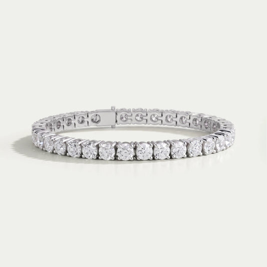 Old European Round Cut Lab Diamond Tennis Bracelet