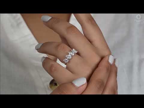 [Youtube Video of Pear Cut Five Stone Ring]-[Ouros Jewels]