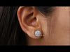 Youtube Video of Cluster Round Cut Diamond Stud Earrings.