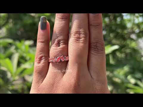 [Youtube Video of Multi Shape Lab Diamond Wedding Band]-[Ouros Jewels]