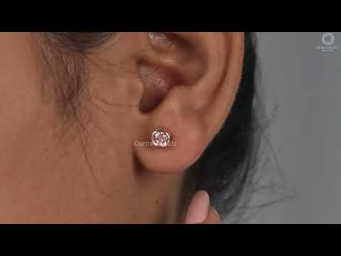 Youtube Video of Bezel Set Diamond Stud Earrings.