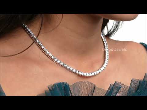 round diamond necklace