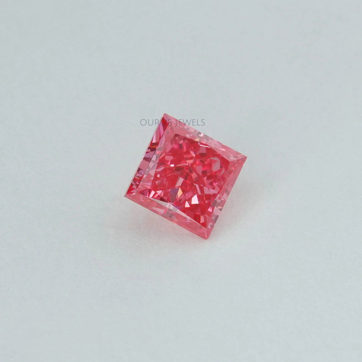 0.52 Carat Each Pink Princess Lab Grown Diamond Loose