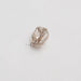 side view of step cut pear shaped lab created diamond loose