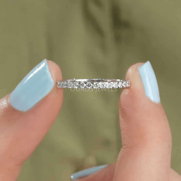 [Lab Grown Diamond Eternity Band]-[Ouros Jewels]