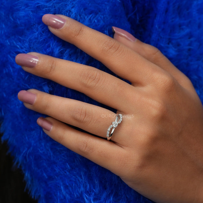 [Heart Cut Diamond Solitaire Ring]-[Ouros Jewels]