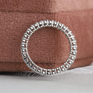 [Lab Diamond Full Eternity Wedding Band]-[Ouros Jewels]