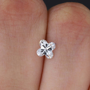 Diamant de 0,80 carat de forme florale, cultivé en laboratoire