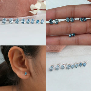 [Oval Shape Lab Diamond Earrings]-[Ouros Jewels]