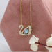 Blue Diamond Swan pendant