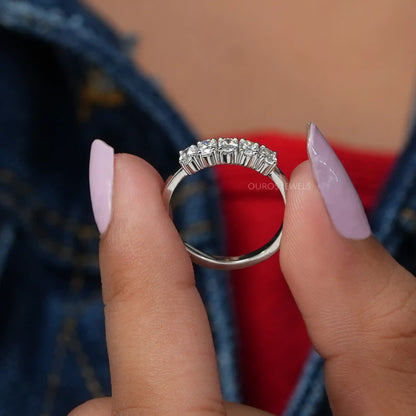 Five Stone Oval Diamond Wedding Ring