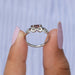 Fancy red princess cut lab made diamond engagement ring for her