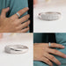 collages of brilliant round cluster diamond white gold men's wedding band for him