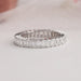 2.55 CTW Emerald Cut Lab Made Diamond Eternity Band