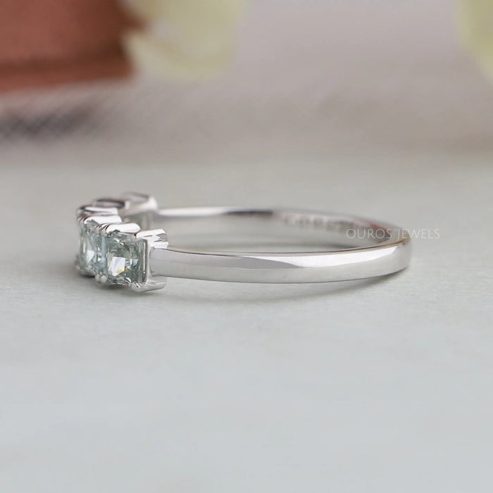 [5 Stone Lab Created Diamond Ring]-[Ouros Jewels]