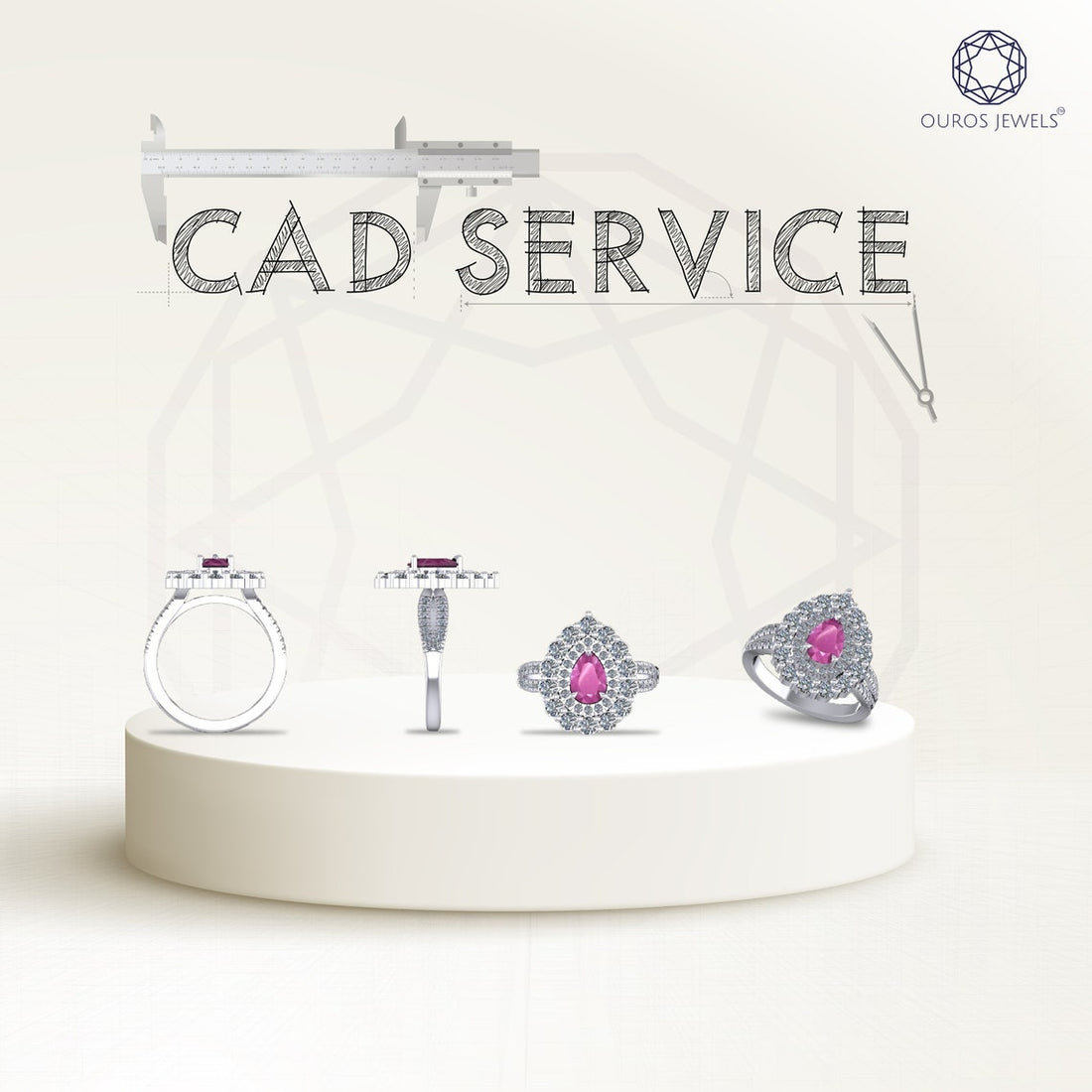 CAD SERVICES : Get a 3d Images view of your dream jewelry.