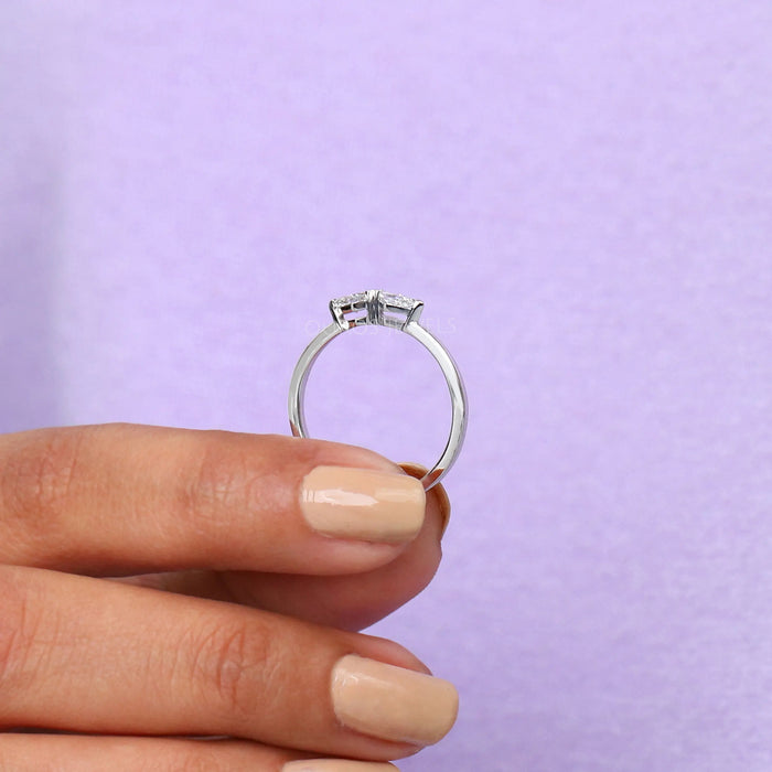 Antique Shape Kite Cut Anniversary Ring