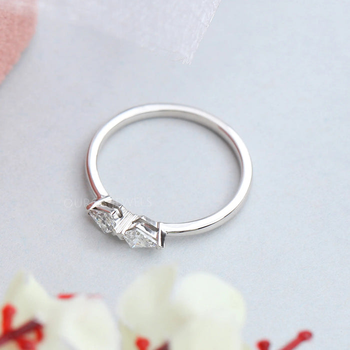 Antique Shape Kite Cut Anniversary Ring