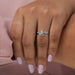 .30 Carat Radiant Cut Lab Grown Diamond Dainty Ring